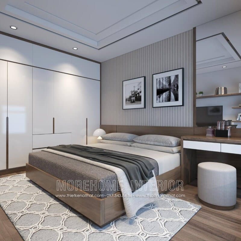 Giường ngủ hiện đại sẽ là sự lựa chọn hoàn hảo cho những căn hộ chung cư nhỏ, sẽ không còn quá khó khăn, chỉ cần liên hệ với Morehome theo số 097.543.8686 là bạn có thể sở hữu ngay sản phẩm nội thất này